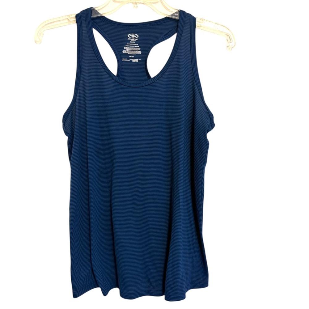 2/$15 Athletic Works Indigo Blue Racerback Tank Top | Size M (8–10)